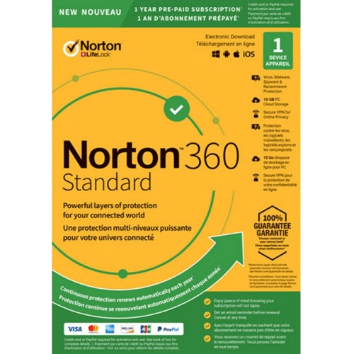 Norton 360 Standard - 1-Year / 1-Device